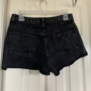 Women’s Black Jean Shorts — Size 7/8